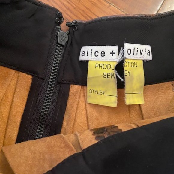 Alice + Olivia Snake Skirt Pleated Skirt - Picture 4 of 4